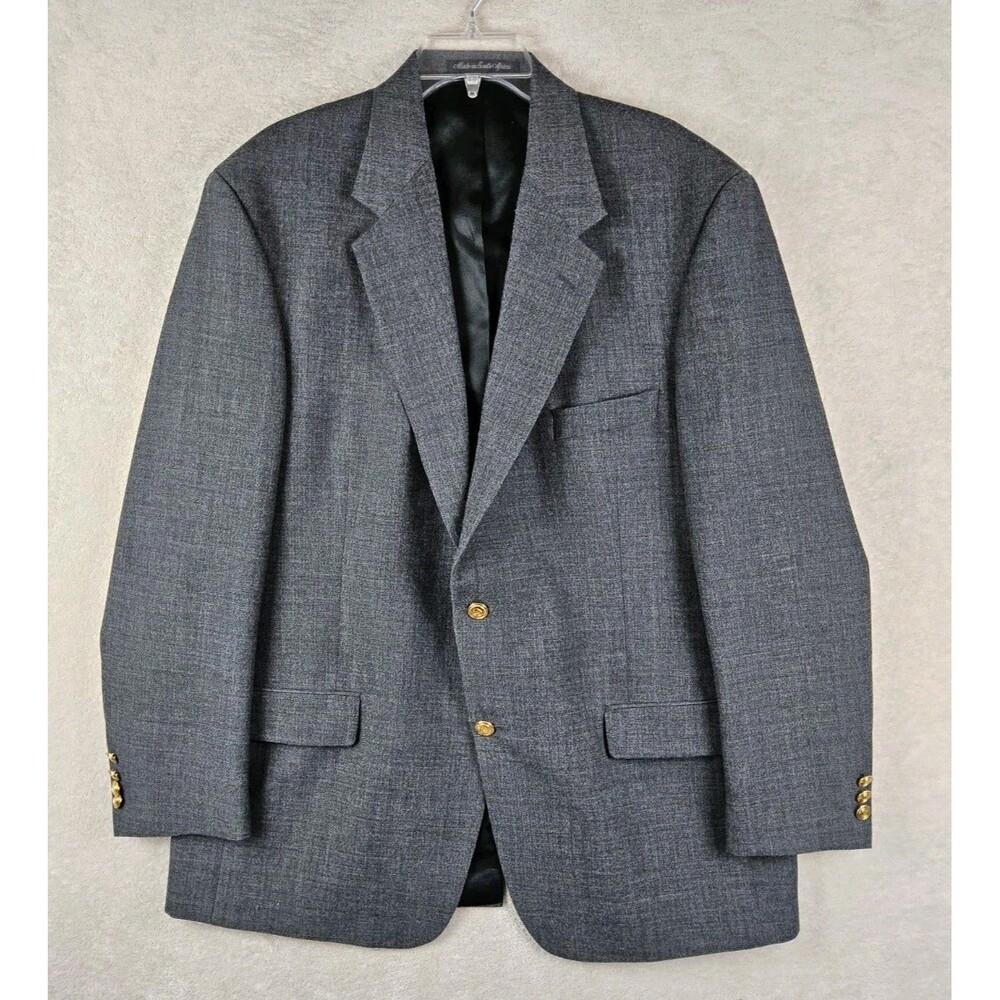 Wimbledon of England Men's Wool Blend Jacket Made for Dillards Grey Size 44L